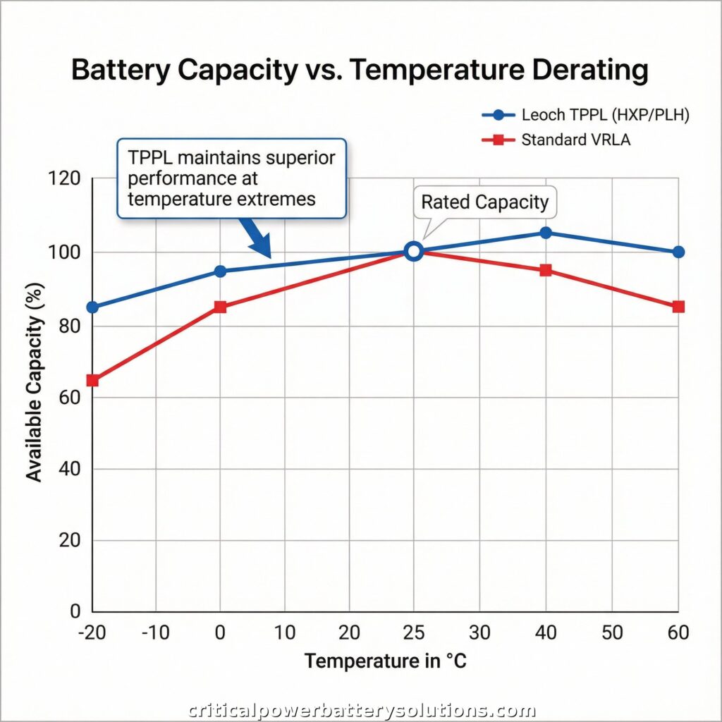 Leoch Temperature Derating Chart
