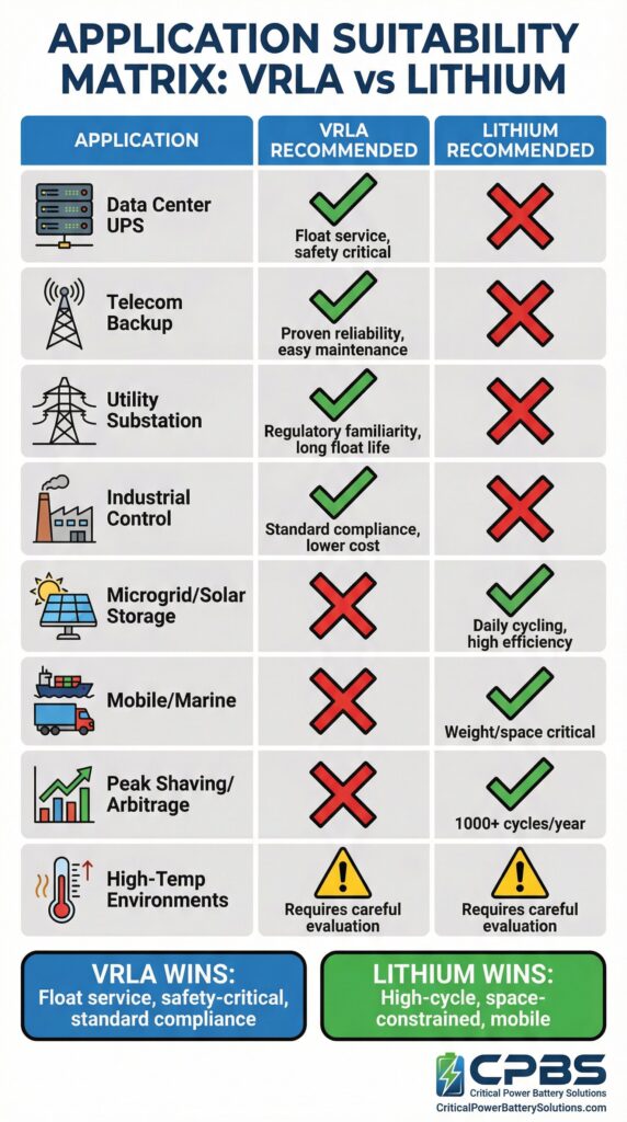 Battery Application Matrix