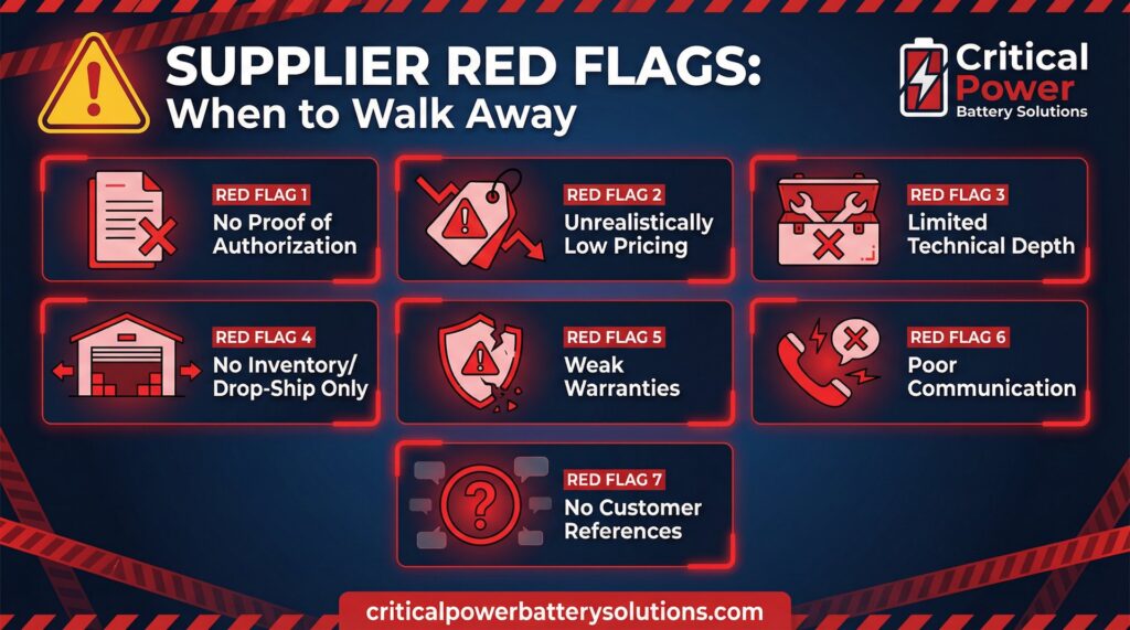 Battery Supplier Red Flags